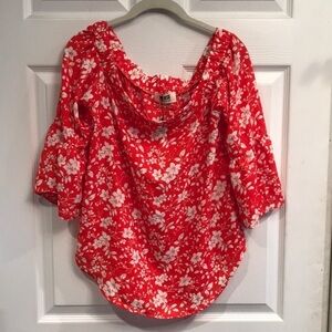 Verse brand size XS Stassi off the shoulder bell sleeve blouse- NWT